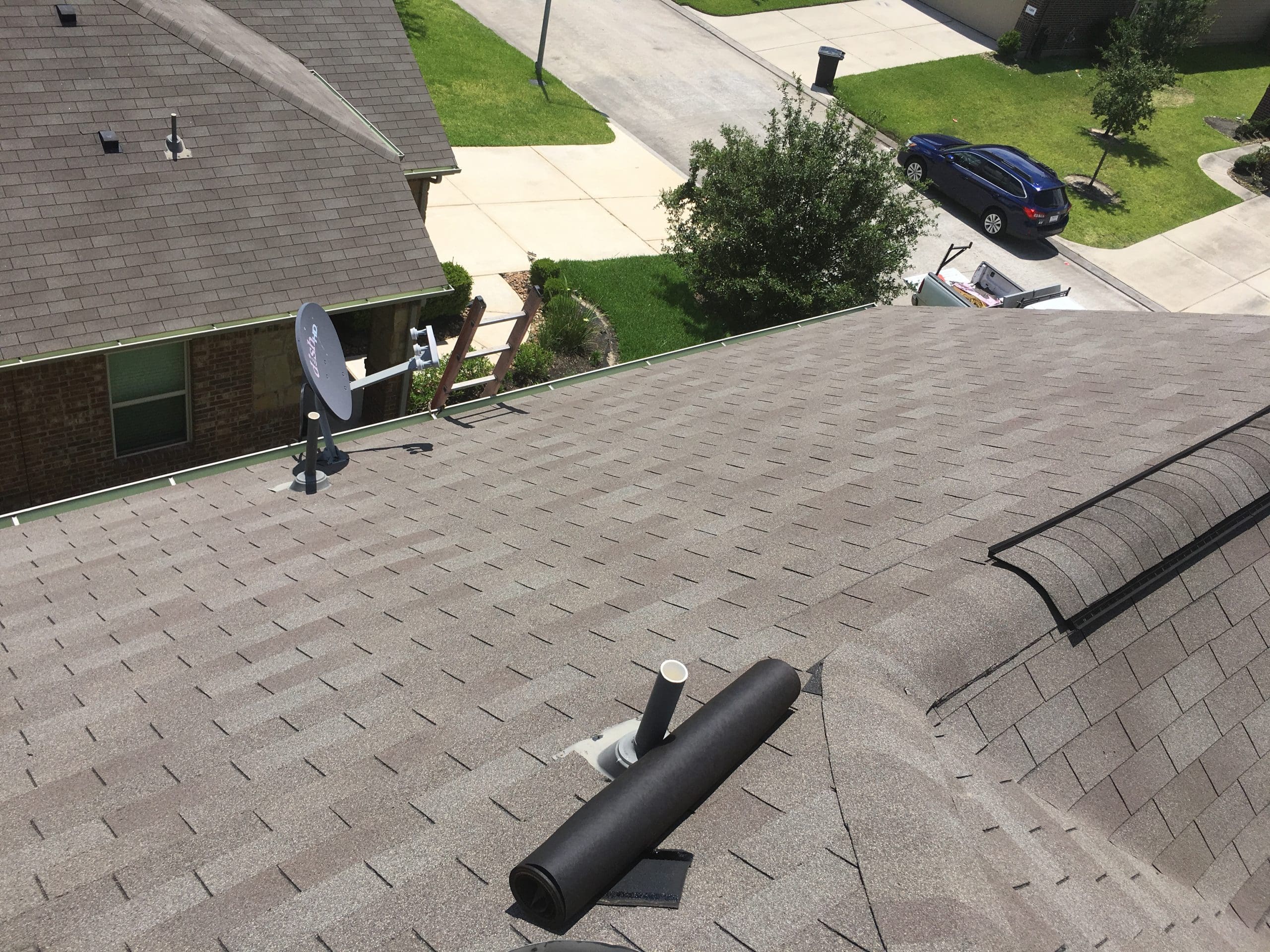 Roof Repair of Replacing missing 3-tab shingles