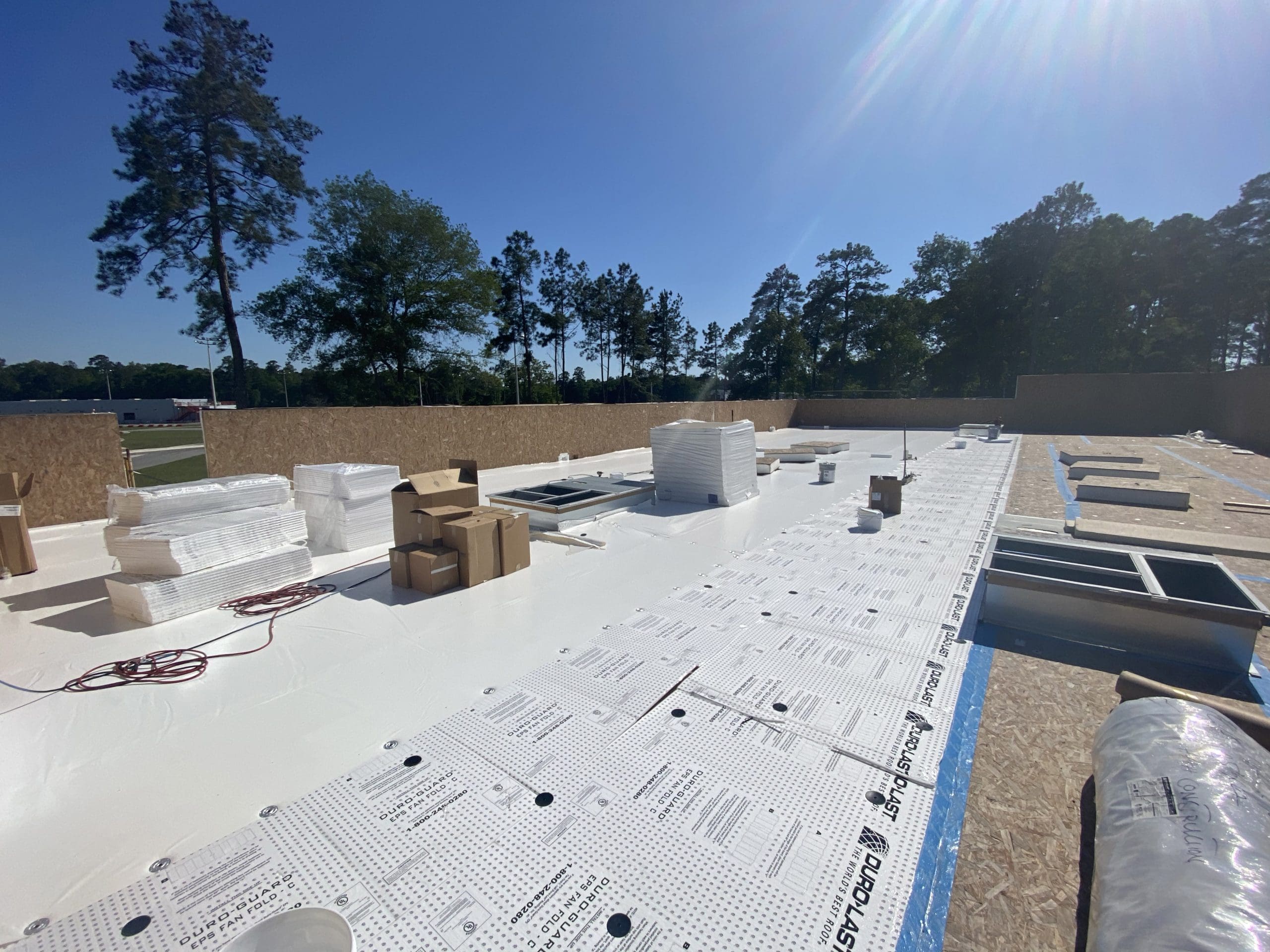 commercial roof installation