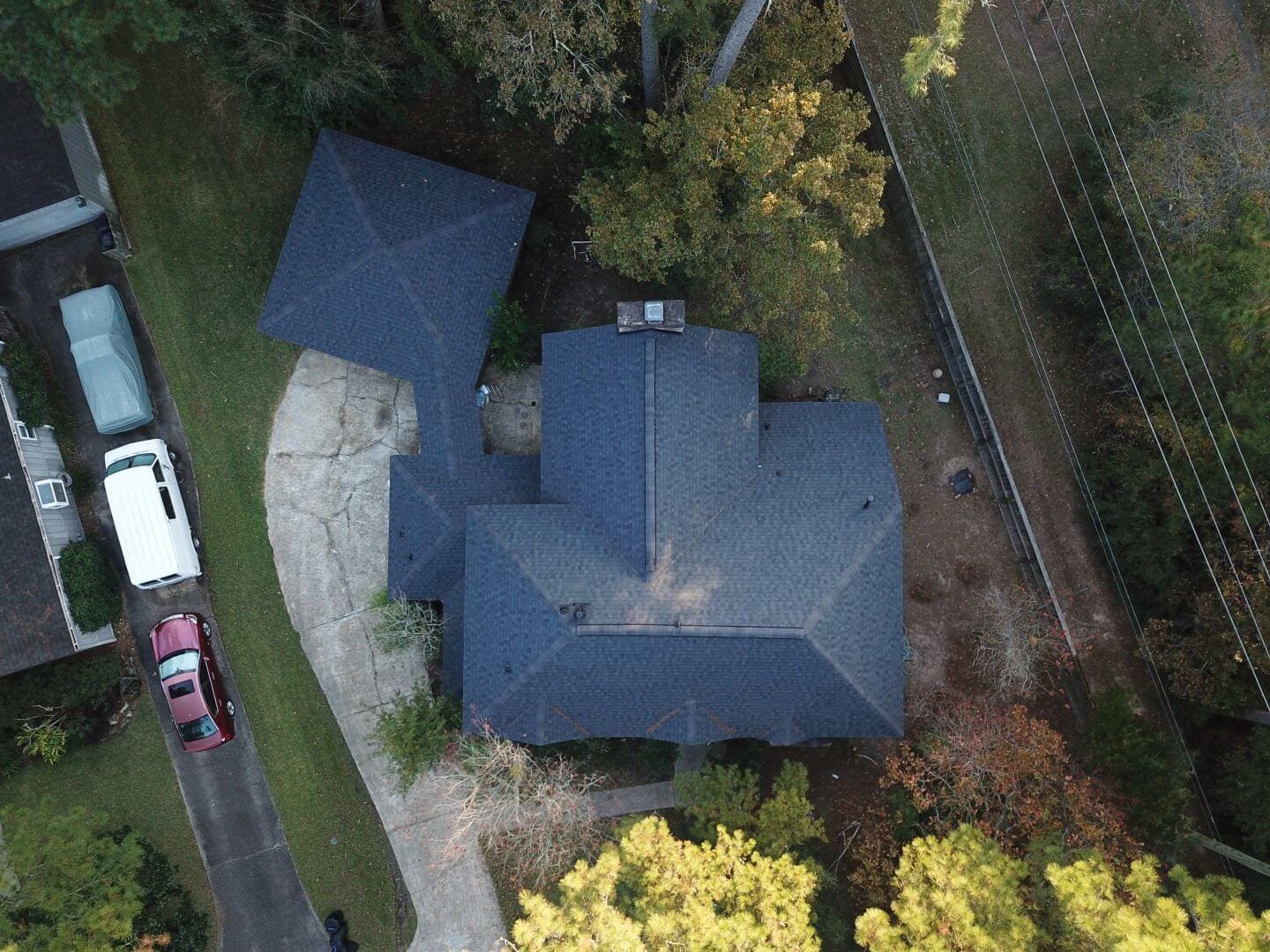 Roof Replacement Humble - Drone View (1)